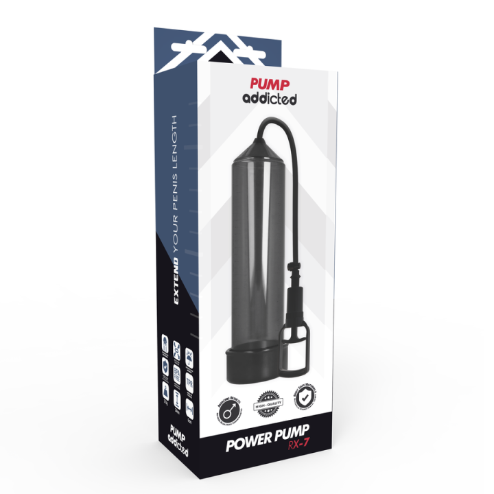 Pump Addicted - Bomba Erección Rx7 Negro
