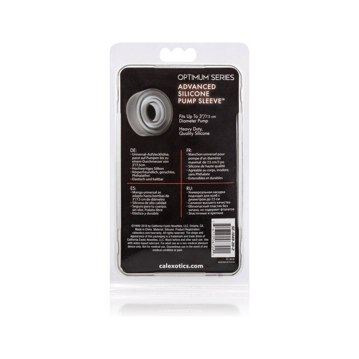 Calexotics - Manicotto Pompa in Silicone Adv Nero