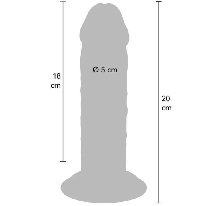 Get Real - Deluxe Grubego Tpe o Podwójnej Gęstości Dong 20 cm