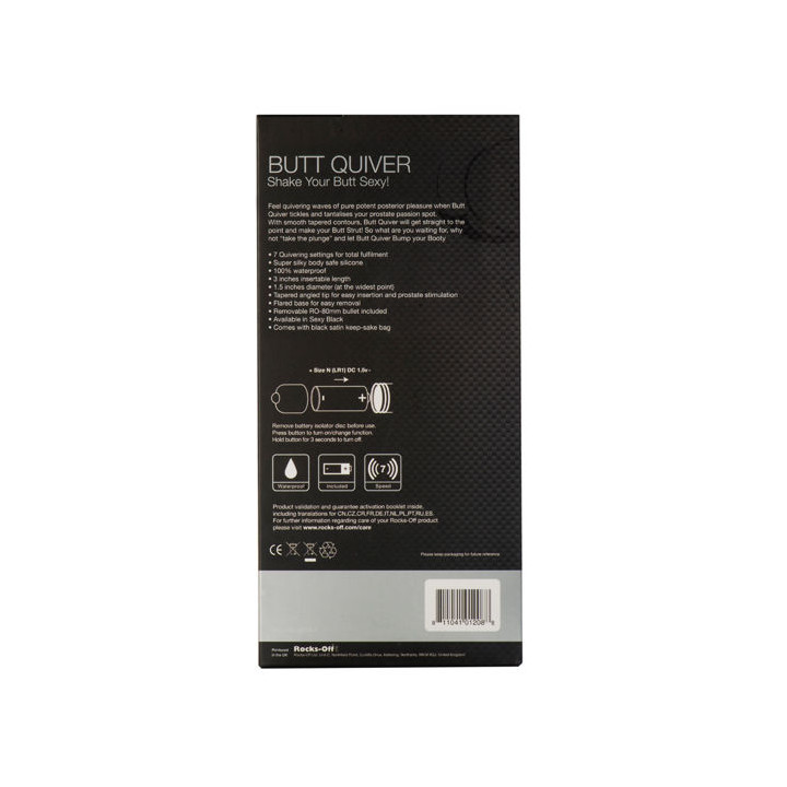 Rocks-Off - Stimolatore Butt Quiver p-Point 7 Velocit Nero