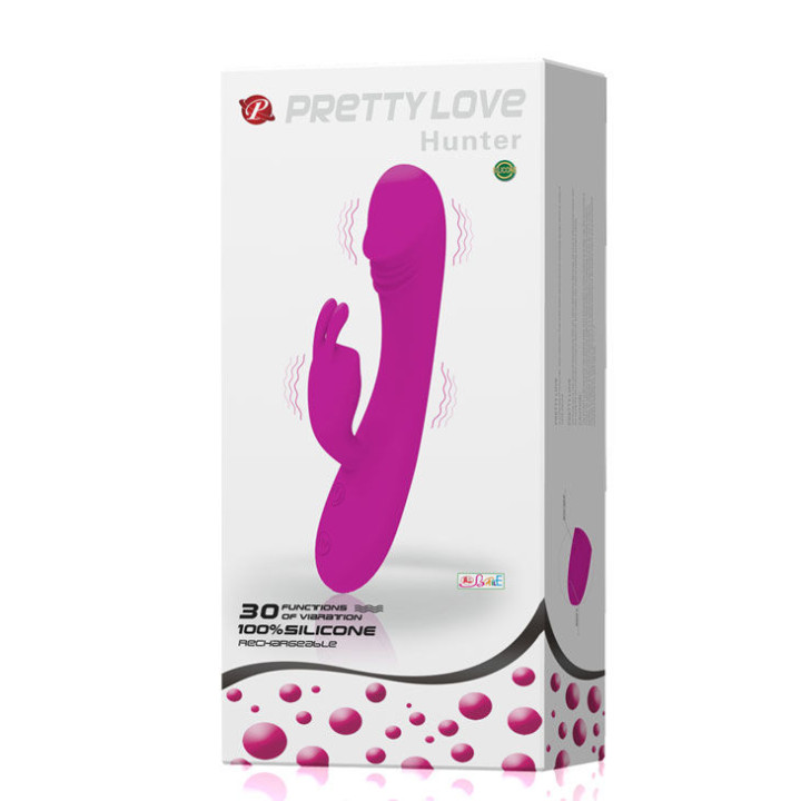 Pretty Love - Inteligentny Wibrator z Krolikiem 30 Trybow Lowcy