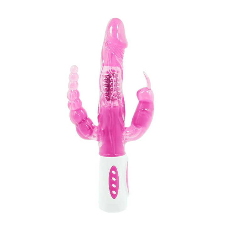 Baile - Pretty Bunny Triplo Vibratore Rotatore