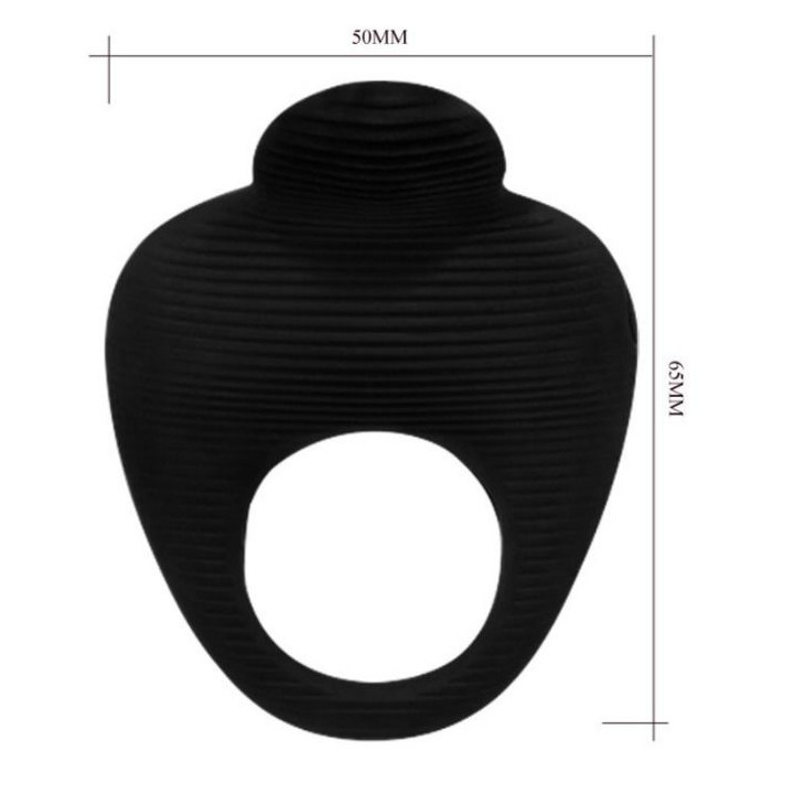 Pretty Love - Thimble Anello Vibratore Nero