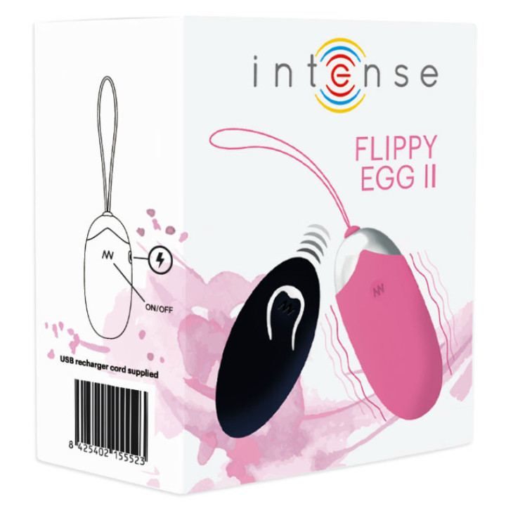 Intense - Flippy ii Vibrating Egg With Remote Control Pink