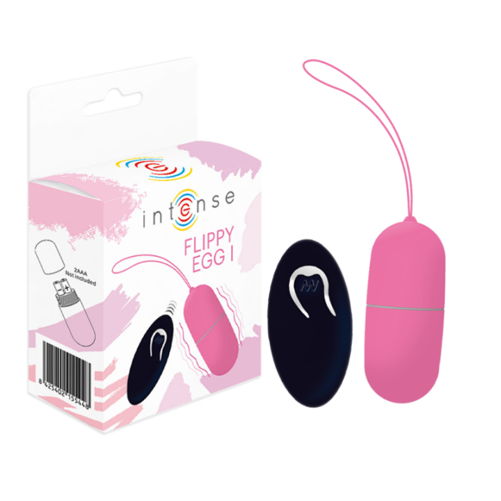 Intense - Oeuf Vibrant Flippy i Avec Télécommande Rose