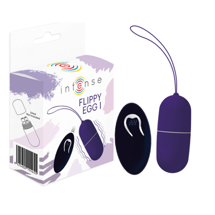 Intense - Oeuf Vibrant Flippy i Avec Télécommande Violet