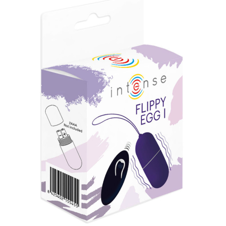 Intense - Flippy i Vibrating Egg With Remote Control Purple