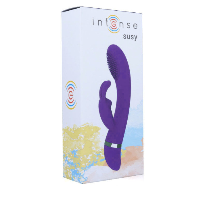 Intense - Susy Silicone Rabbit Lilac Oscillating Vibrator