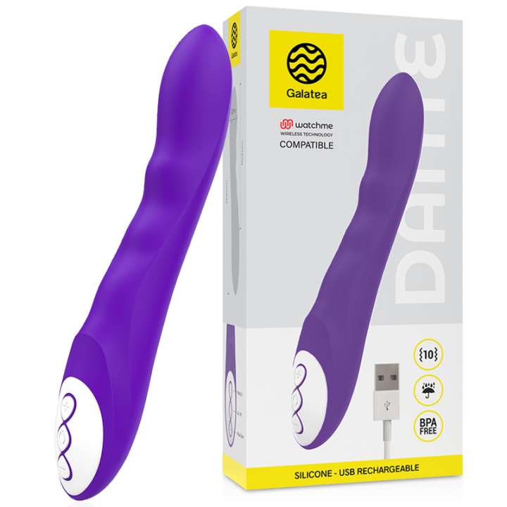 Galatea - Dante Vibromasseur Violet + Télécommande Watchme