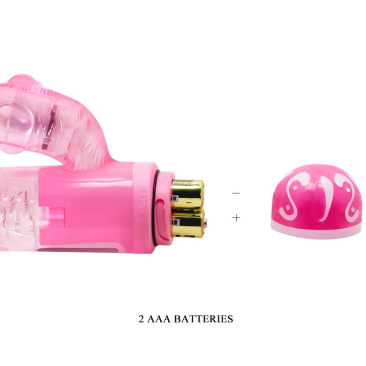 Baile - Vibrador Multivelocidad Con Estimulador Rosa
