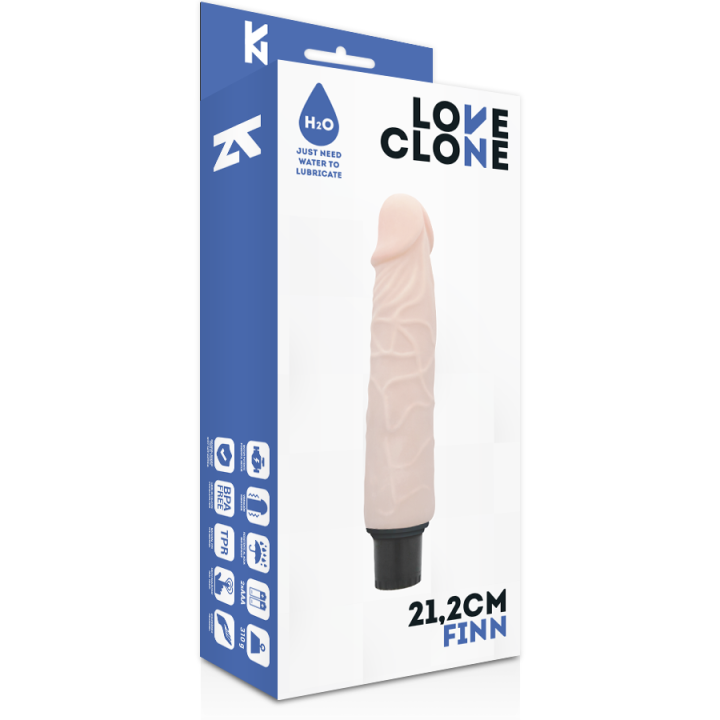 Loveclone - Vibrateur Autolubrifiant Finn 21.2 cm -o- 3.8 cm