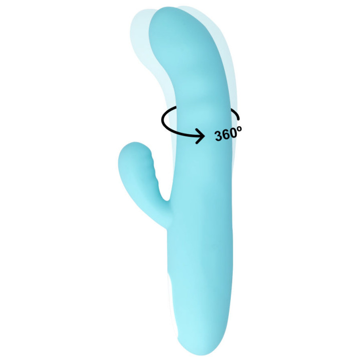 Mia - Eiffel Vibrador Rotador Azul Turquesa