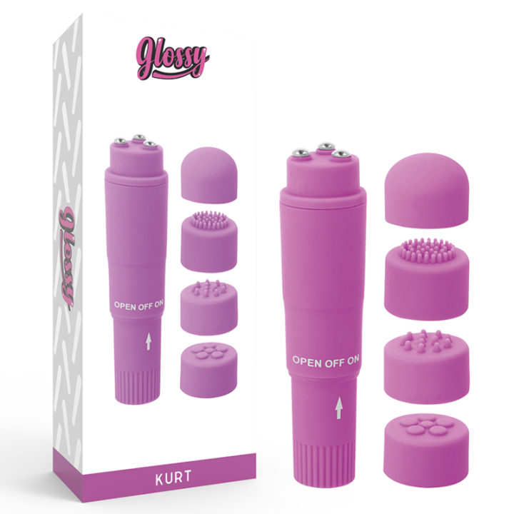 Glossy - Massager de Bolso Kurt Roxo