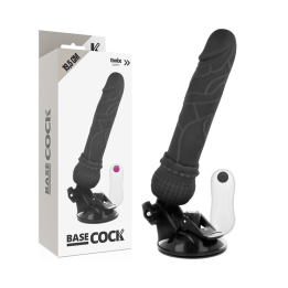 Basecock - Vibratore Realistico Telecomando Nero 19.5 cm -o- 4 cm