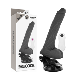 Basecock - Vibrateur Articulable Télécommande Noir 18.5 cm -o- 4 cm