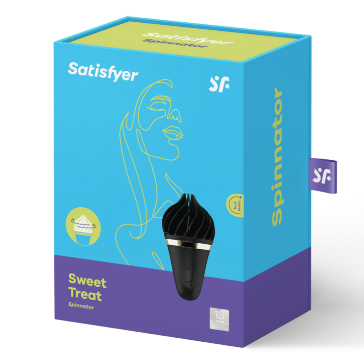 Satisfyer - Sweet Treat Spinnator Czarny