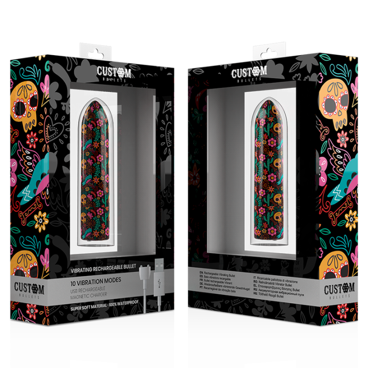 Custom Bullets - Balas Personalizadas Florais Recarregáveis Balas 10 Intensidades