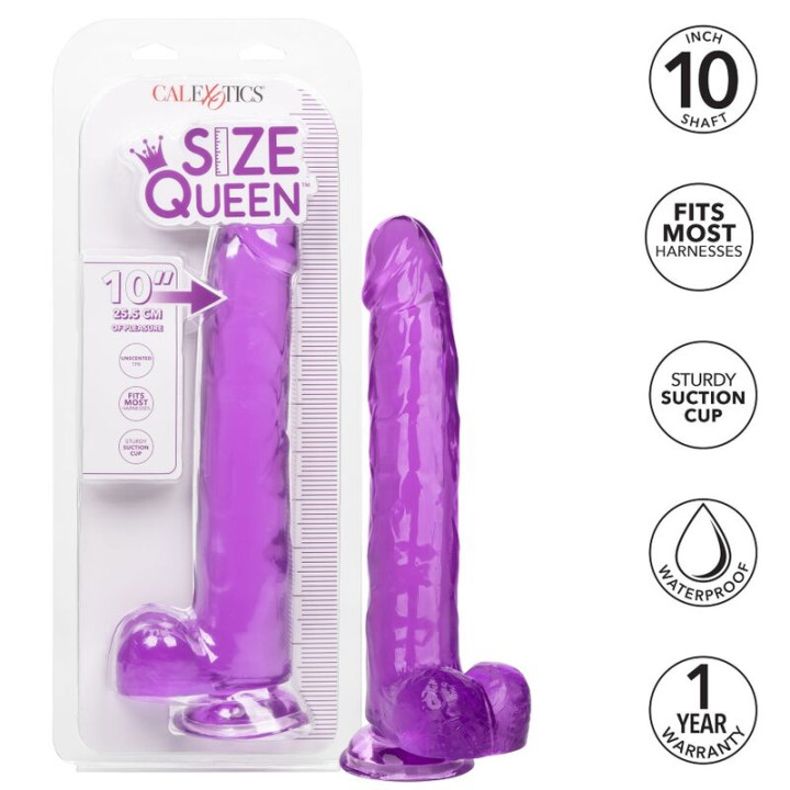 Calexotics - Grösse Königin-Dildo Lila 25.5 cm