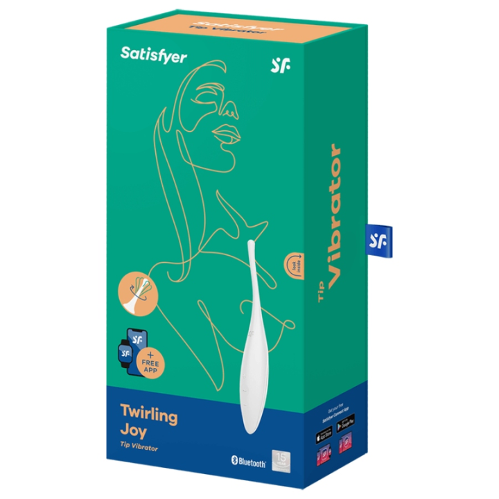 Satisfyer - Vibrateur Pointe de Clit Twirling Joy Blanc