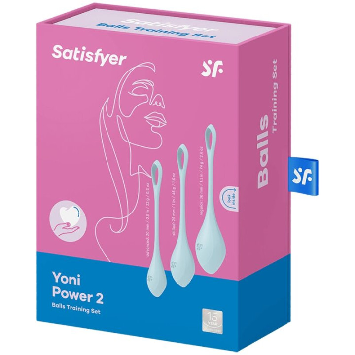 Satisfyer - Ensemble Entraînement Yoni Power 2 Bleu