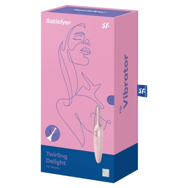 Satisfyer - Vibrateur Pointe de Clit Twirling Delight Rose