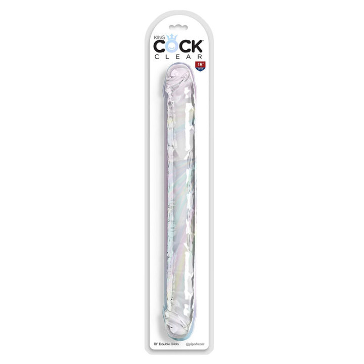 King Cock - Double Trouble Doppio Trouble 46 cm Trasparente