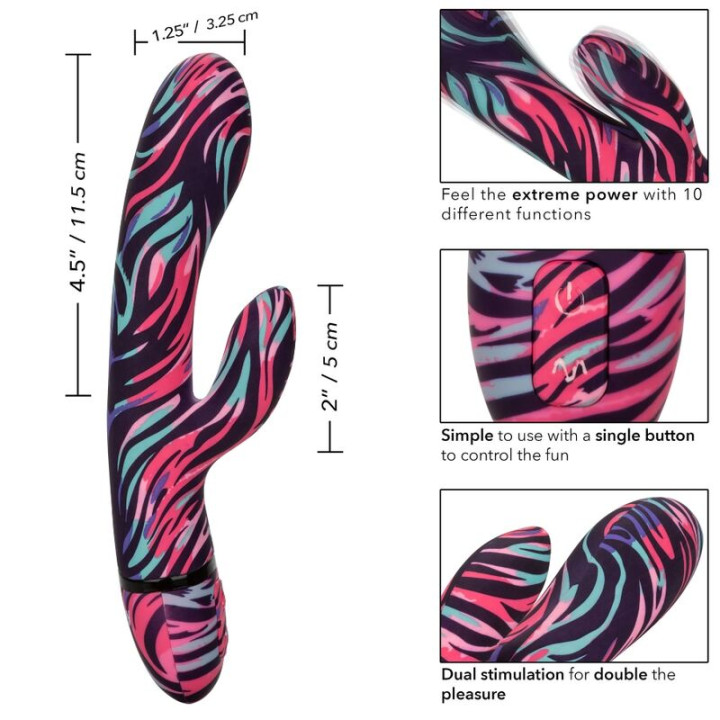 Calexotics - Vibrador de Varinha Dupla Menage a Moi