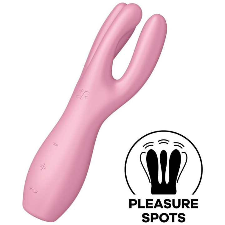 Satisfyer - Vibratore Threesome 3 Rosa