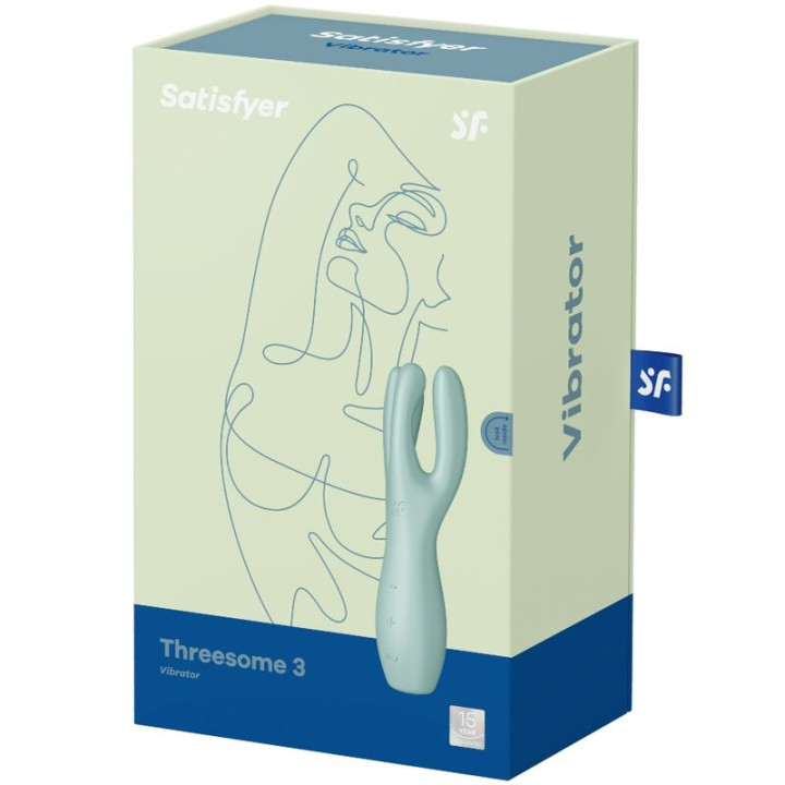 Satisfyer - Vibrateur Threesome 3 Menthe