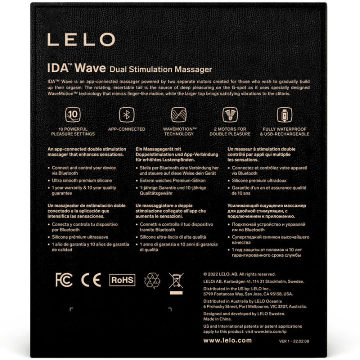Lelo - Masseur Pour Couples Lelo - Ida Wave Noir