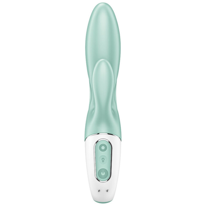 Satisfyer - Air Pump Bunny 5+ Aufblasbare Kaninchenvibrator-App Grün