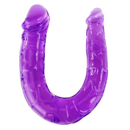 Baile - Doppio Dildo in Jelly Flessibile Lilla