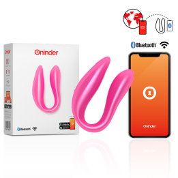 Oninder - Stimolatore Del Punto g e Del Clitorale Lisboa Rosa - App Gratuita