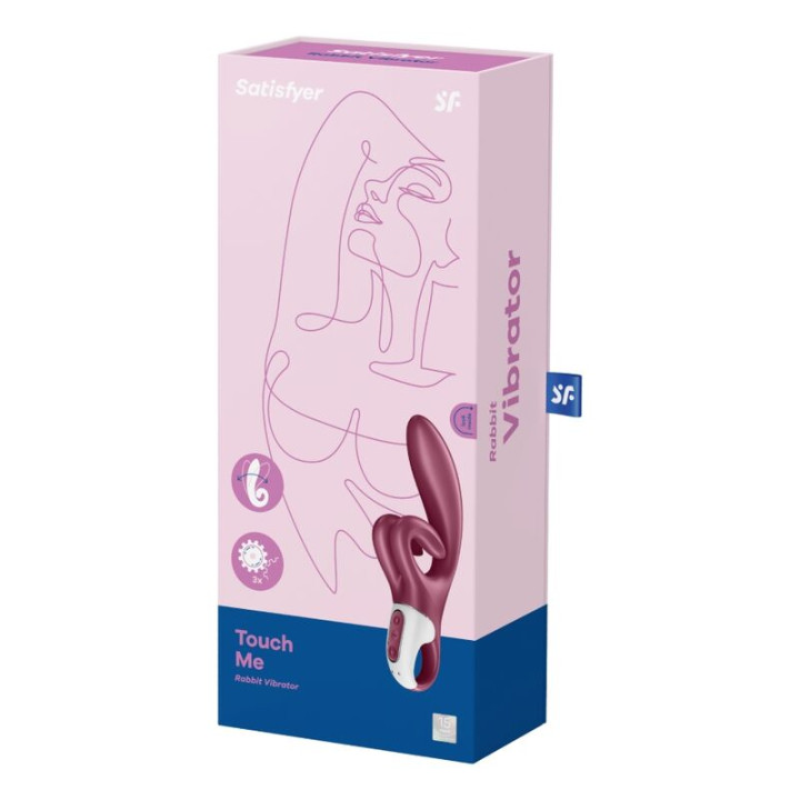 Satisfyer - Vibration de Lapin Touch me Rouge