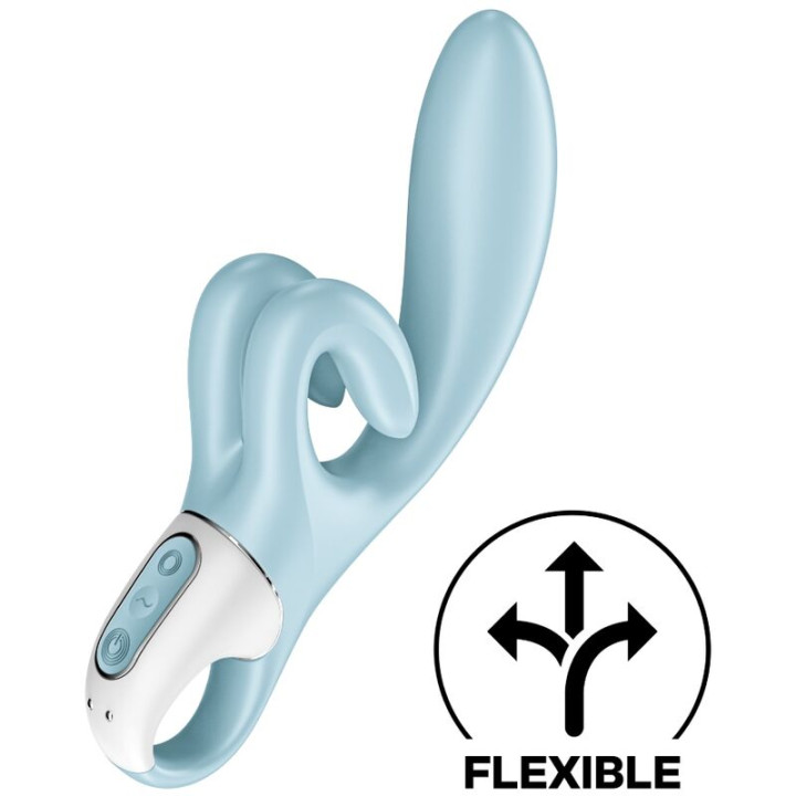 Satisfyer - Vibration de Lapin Touch me Bleu