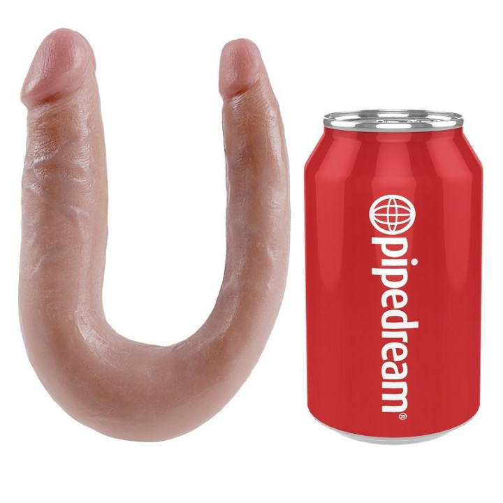King Cock - u-Shaped Small Double Trouble Flesh 12.7 cm