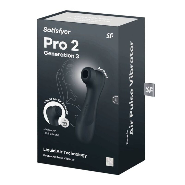 Satisfyer - Pro 2 Generación 3 Liquid Air Technology Negro
