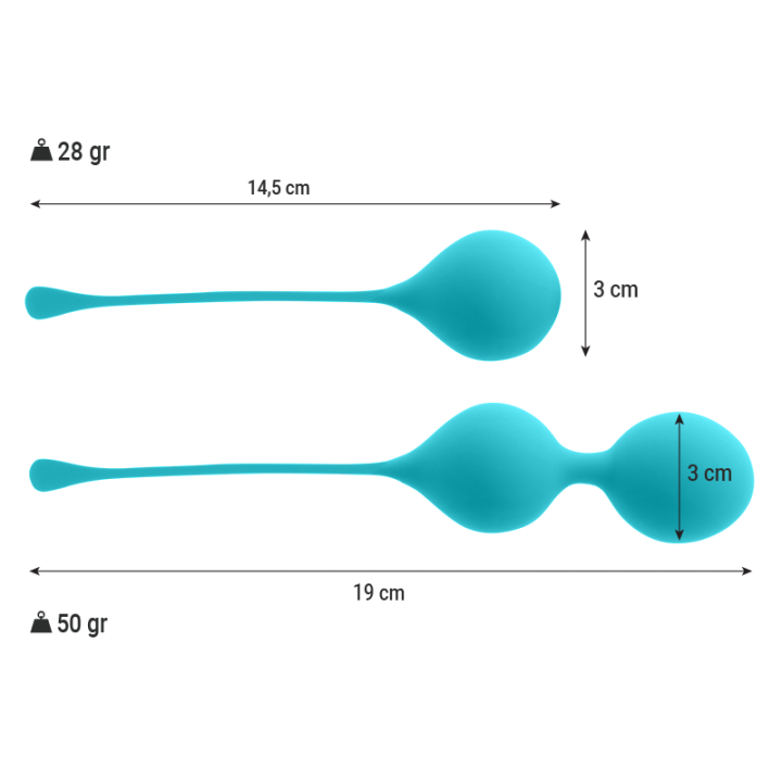 Intense - Pack Palle Kegel Kendall Blu