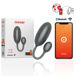 Oninder - Uovo Vibrante Tokyo Nero 7,5 x 3,2 cm App Gratuita