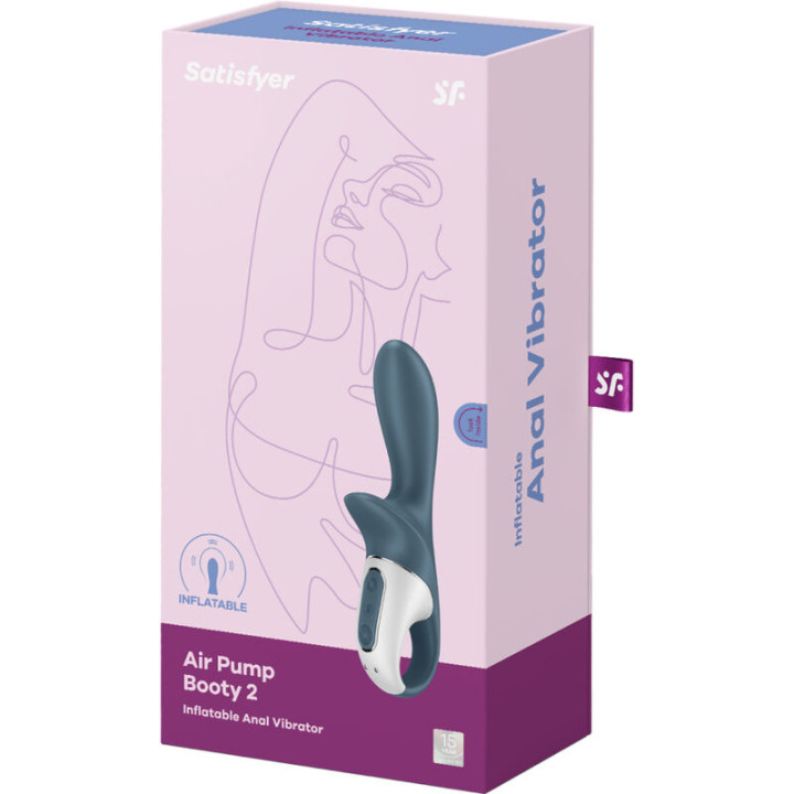 Satisfyer - Air Pump Booty 2 Grigio Scuro