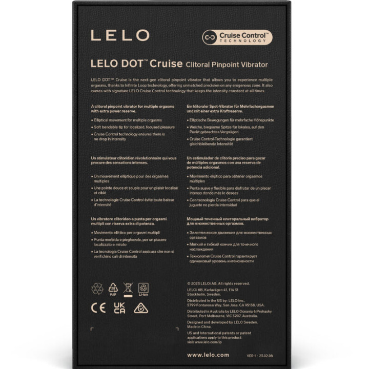 Lelo - Estimulador de Clitóris Dot Cruise Amarelo