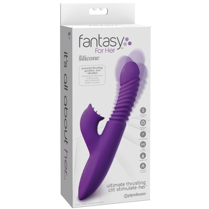 Fantasy For Her - Estimulador de Clitóris Com Oscilação de Calor e Função de Vibração Violeta
