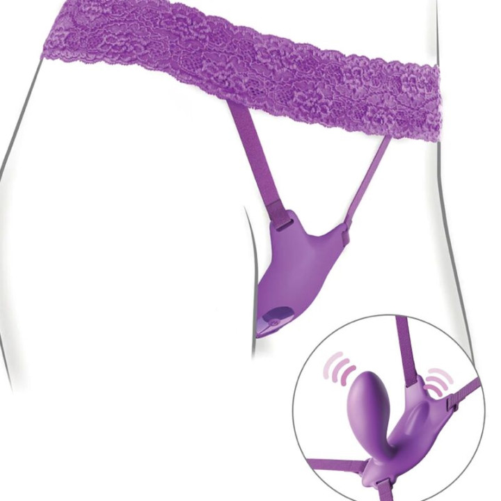 Fantasy For Her - Arnes Mariposa g-Spot Con Vibrador, Recargable & Control Remoto Violeta