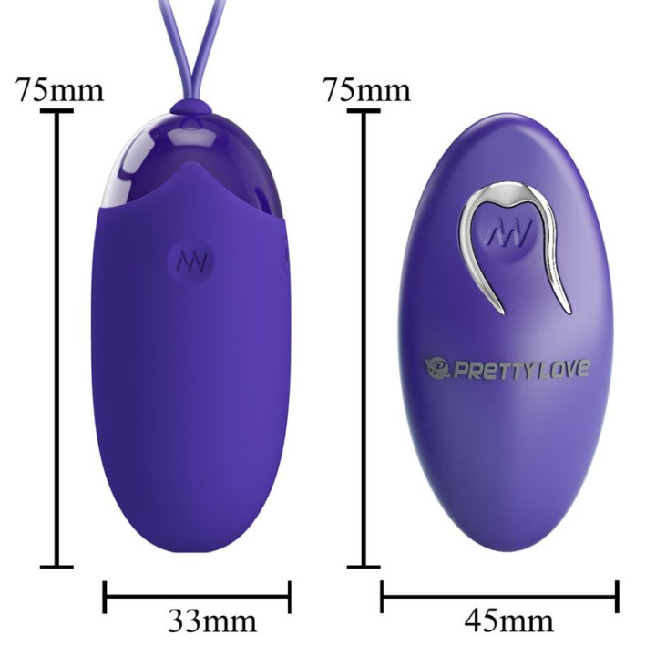 Pretty Love - Berger Youth Oeuf Vibrant Télécommandé Violet