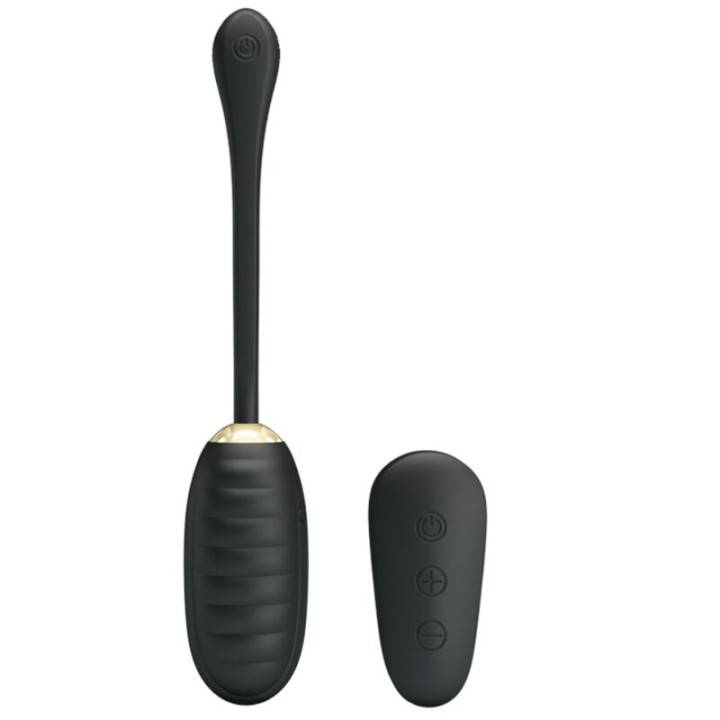 Pretty Love - Doreen Oeuf Vibrant Rechargeable de Luxe Noir Télécommande