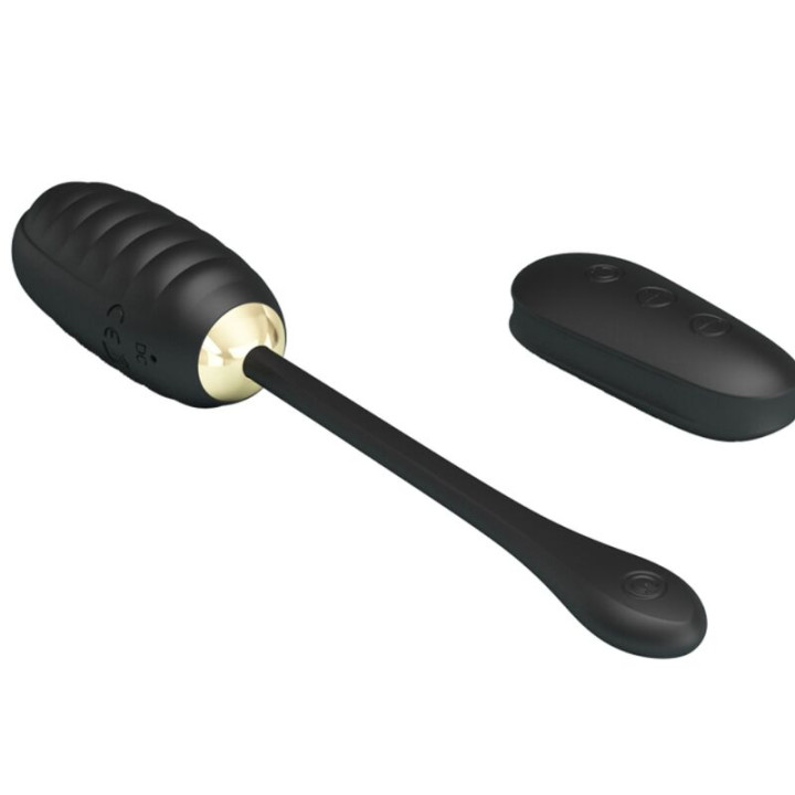 Pretty Love - Doreen Oeuf Vibrant Rechargeable de Luxe Noir Télécommande