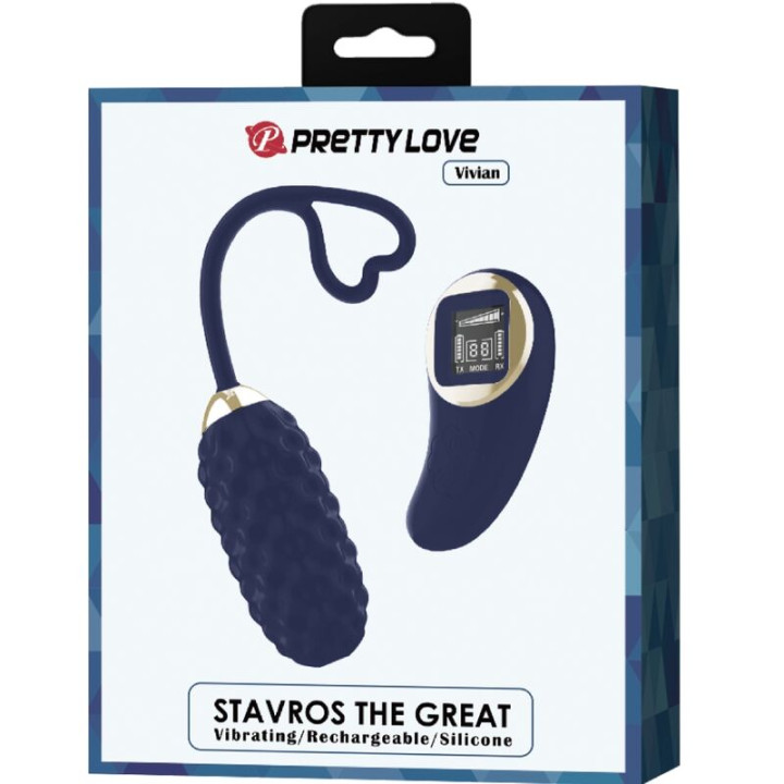 Pretty Love - Vivian Blue Vibrations-ei Mit Fernbedienung