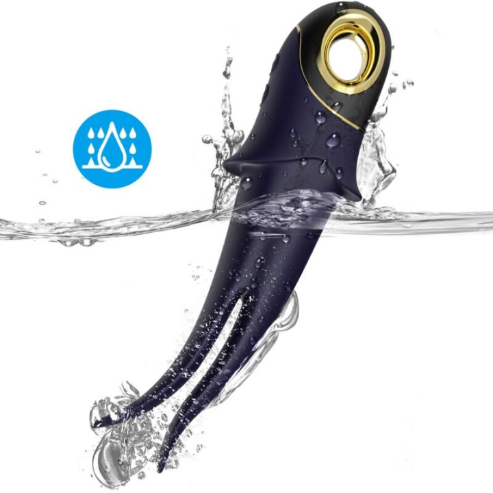 Armony - Vibratore Ombra Doppia Testa Teasing Blu