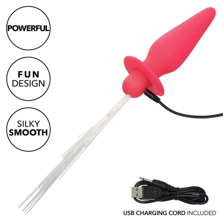 Calexotics - Southern Lights Light up Anal Plug 10 Wibracji Silikon Rózowy