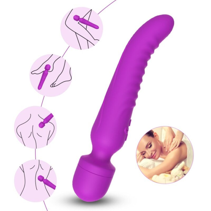 Armony - Mission Massager & Vibrateur Effet Chaleur Violet